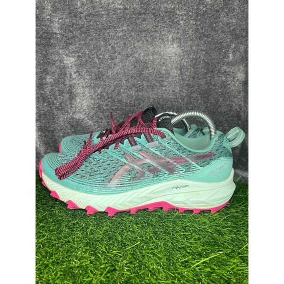 Asics Shoes - ASICS Gel Trabuco 10 Trail Running Shoes Women’s US 8  Aqua Pink FlyteFoam